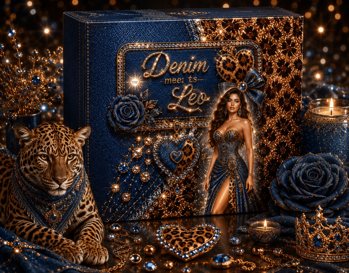 Denim meets Leo Box mit extra Thank You