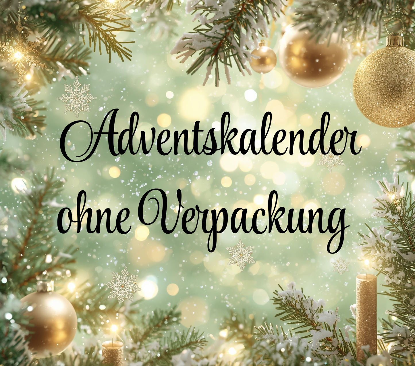 Adventskalender ohne Verpackung und ohne Geschenke