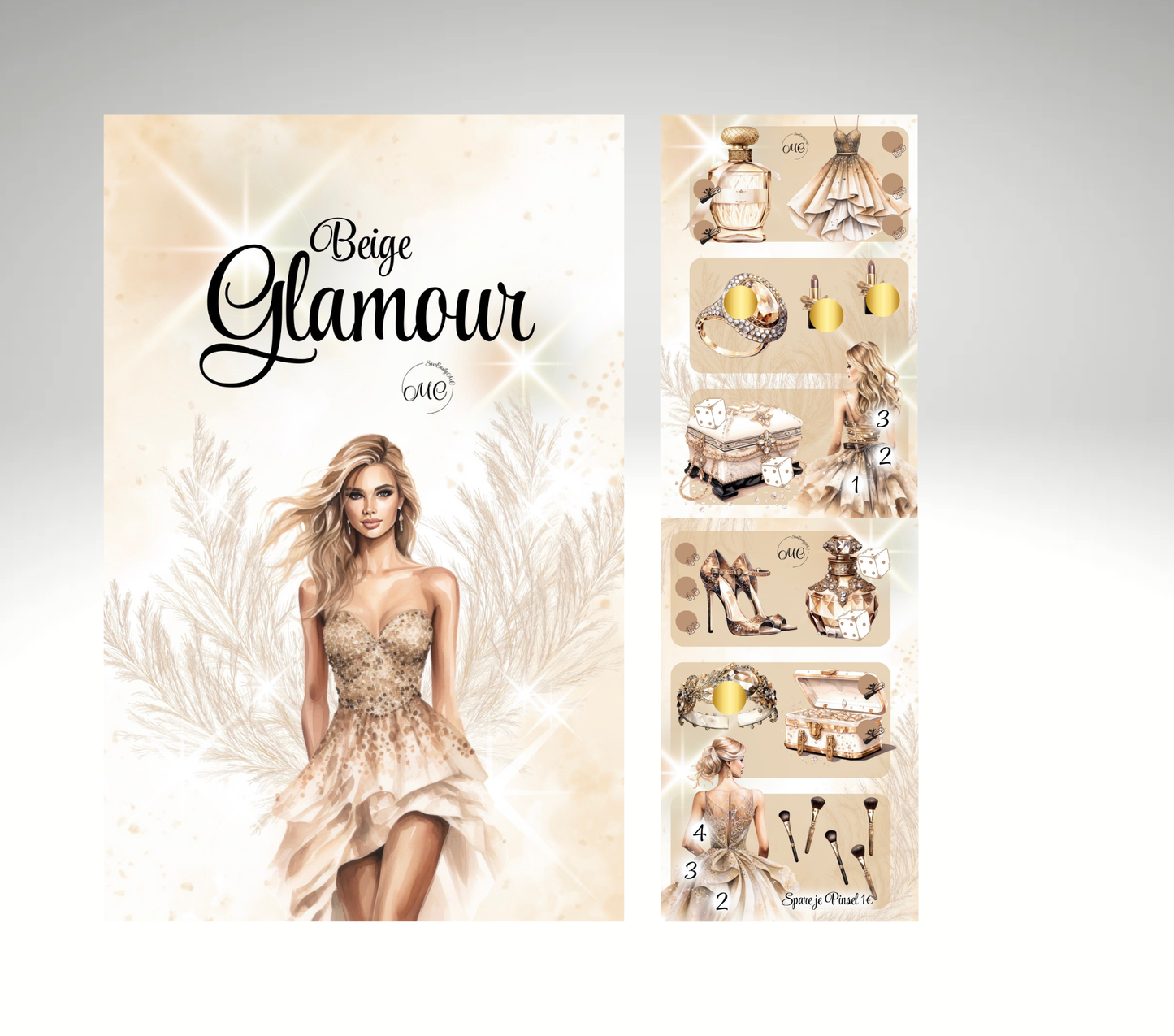 Beige Glamour mini Jahreschallenge