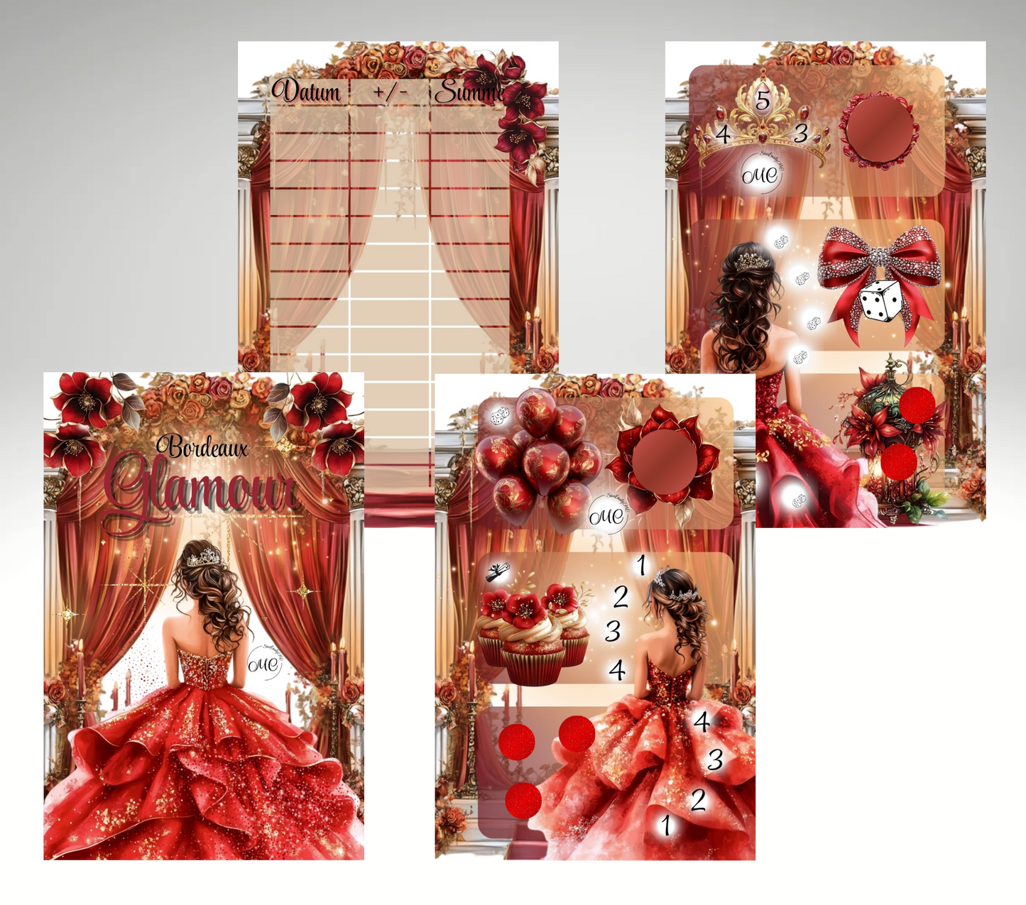 Bordeux Glamour Mini-Jahreschallenge